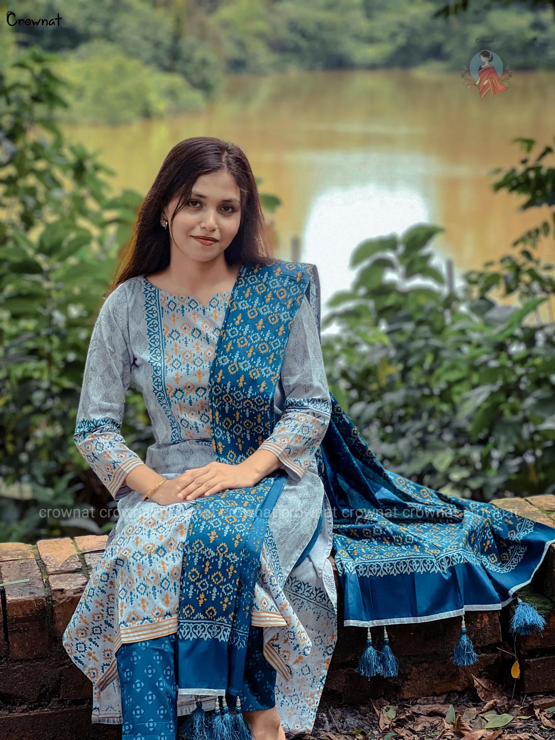 Unstitched 3-Piece Dress for Women
