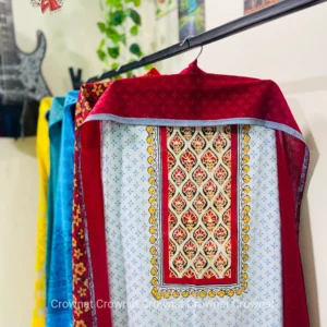 Premium Unstitched 3-Piece Code - 08